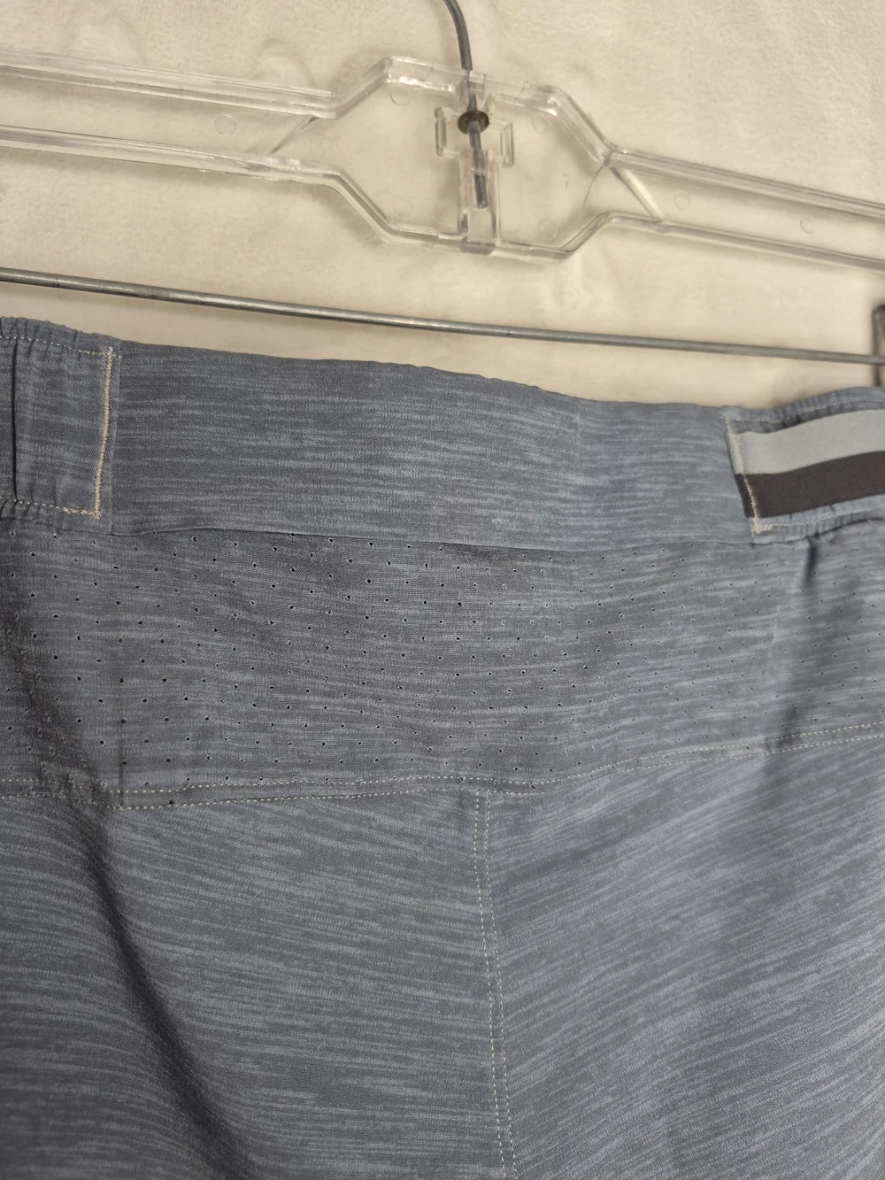 Lululemon Surge Athletic Running Shorts Heather Blue Gray Mens Small 27x6